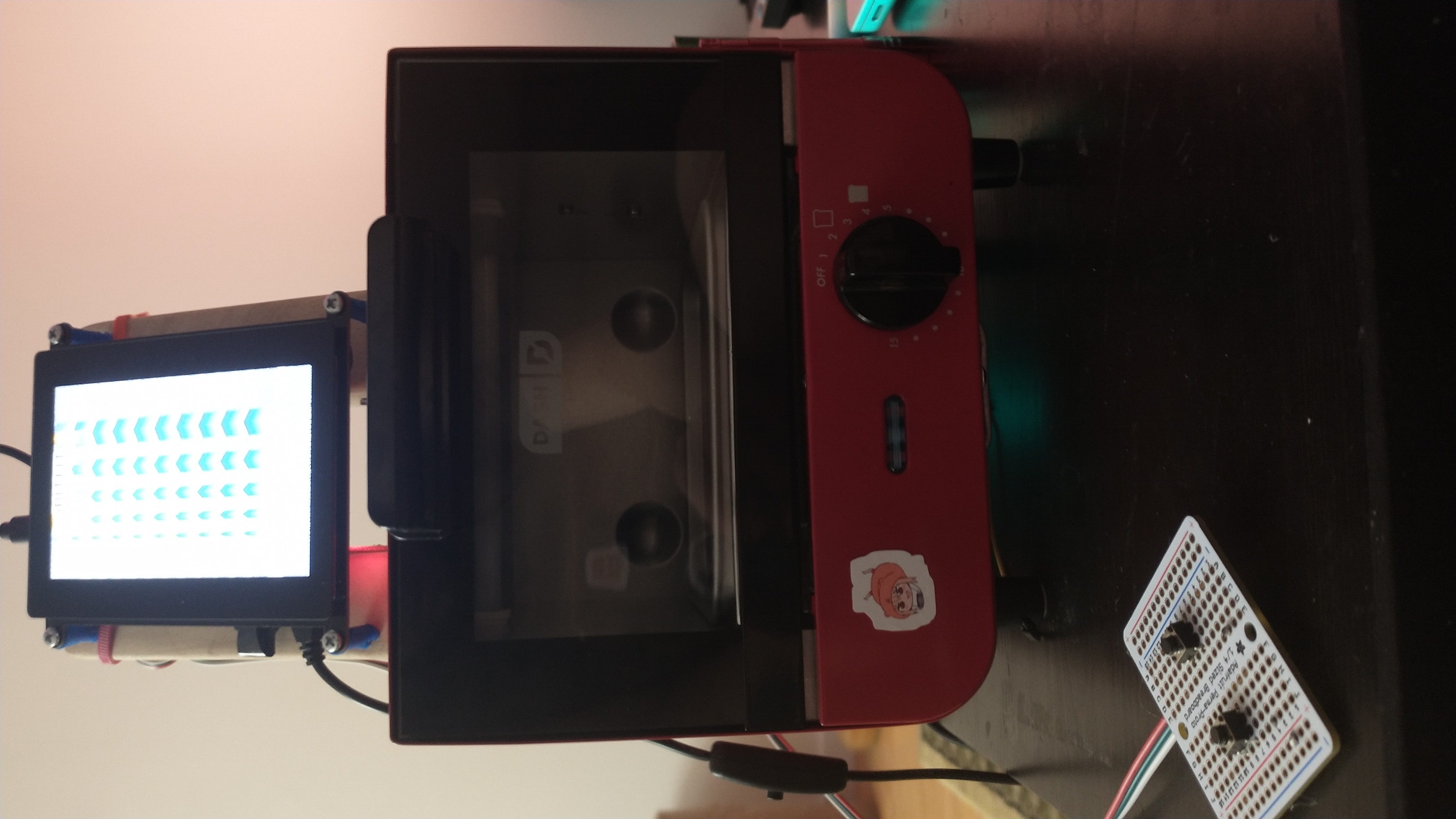 Display mounted to roof